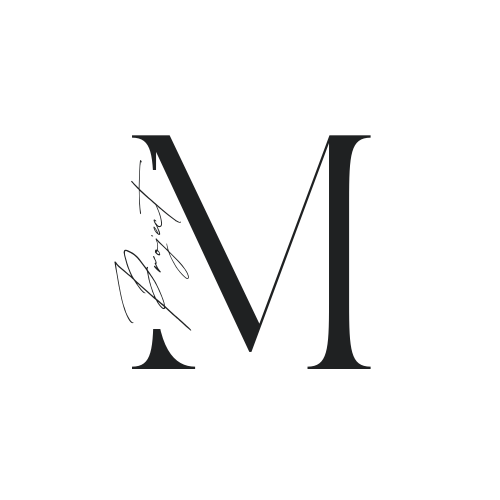 logo : motivation project : M + project en noir sur fond blanc